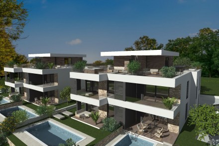 Wohnung im ersten Stock mit Dachterrasse, Vabriga (S4)